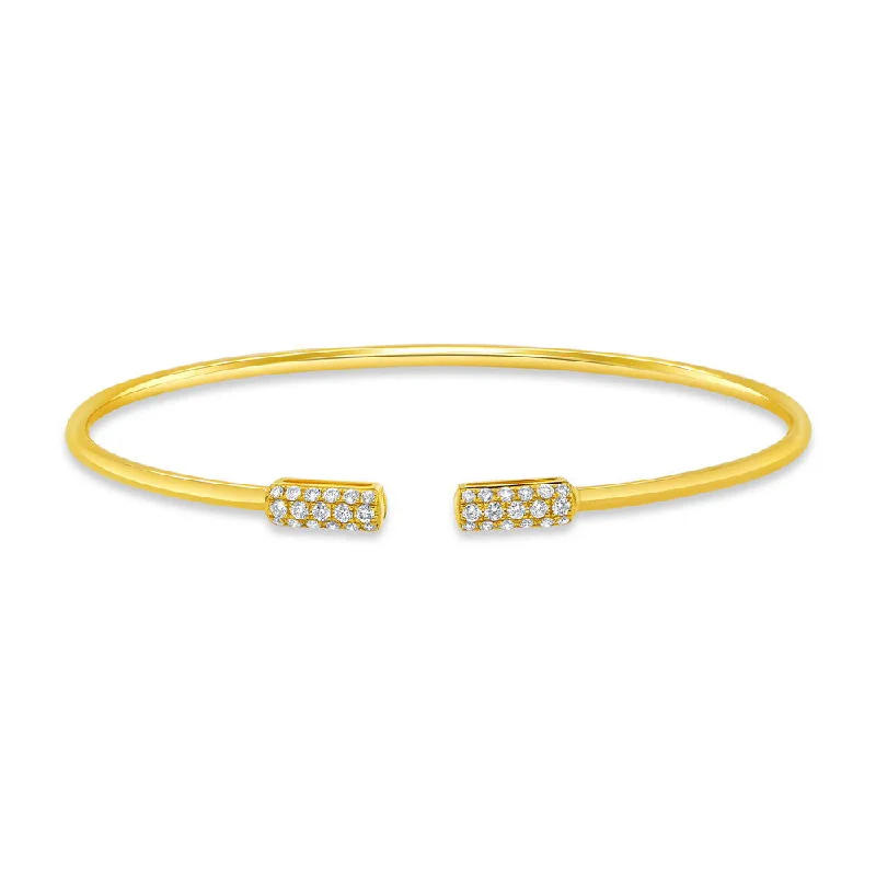 Fancy Diamond Bangles-Uneek Stackable Collection 1-Row Stackable Bangle