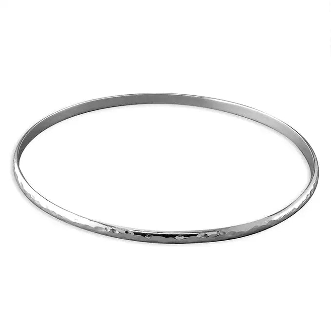 Vintage Bangles-Sterling Silver Hammered Bangle