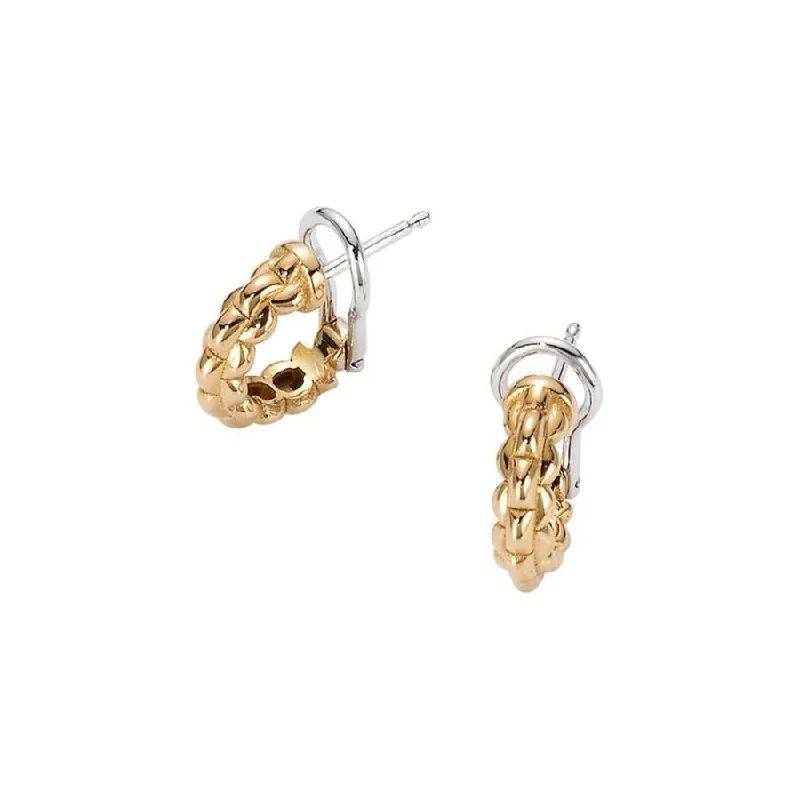 Long Crystal Dangle Earrings-Eka Earrings - 18ct Yellow gold