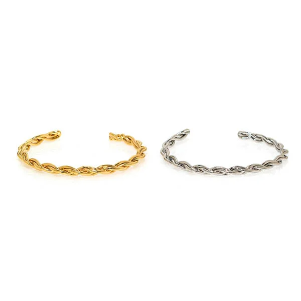 Solid Color Bangles Sets-Twister Bangle