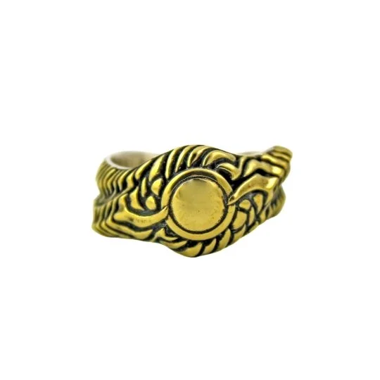 Custom Designer Wedding RingBrass "Biomech" Band Ring