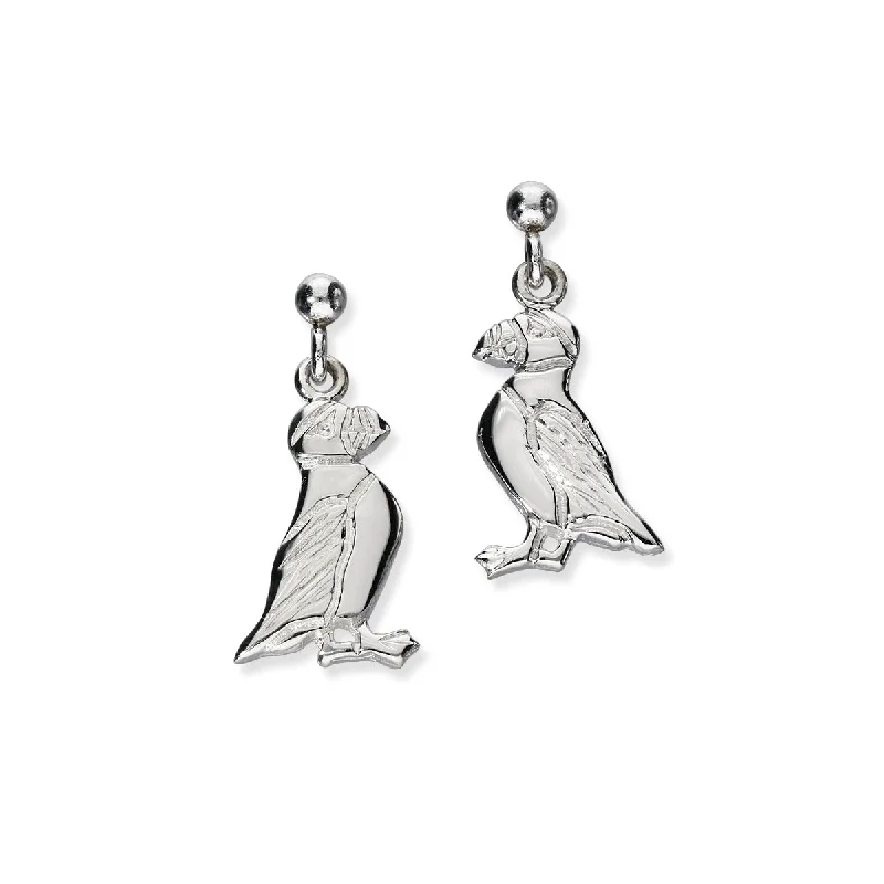 Twist Earrings-Nature In Flight Silver Earrings E101