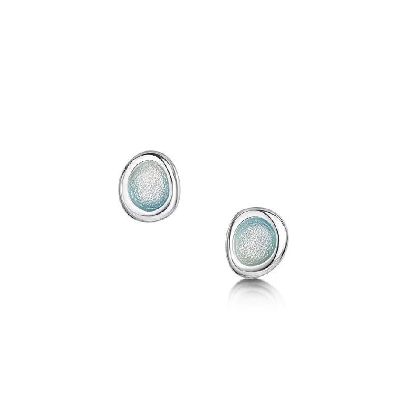 Artistic Drop Earrings-Arctic Stream Stud Earrings