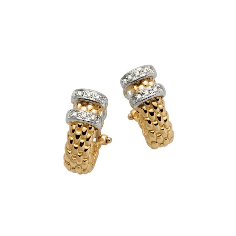 Classy Drop Gold Earrings-Vendome Earrings - 18ct Yellow gold