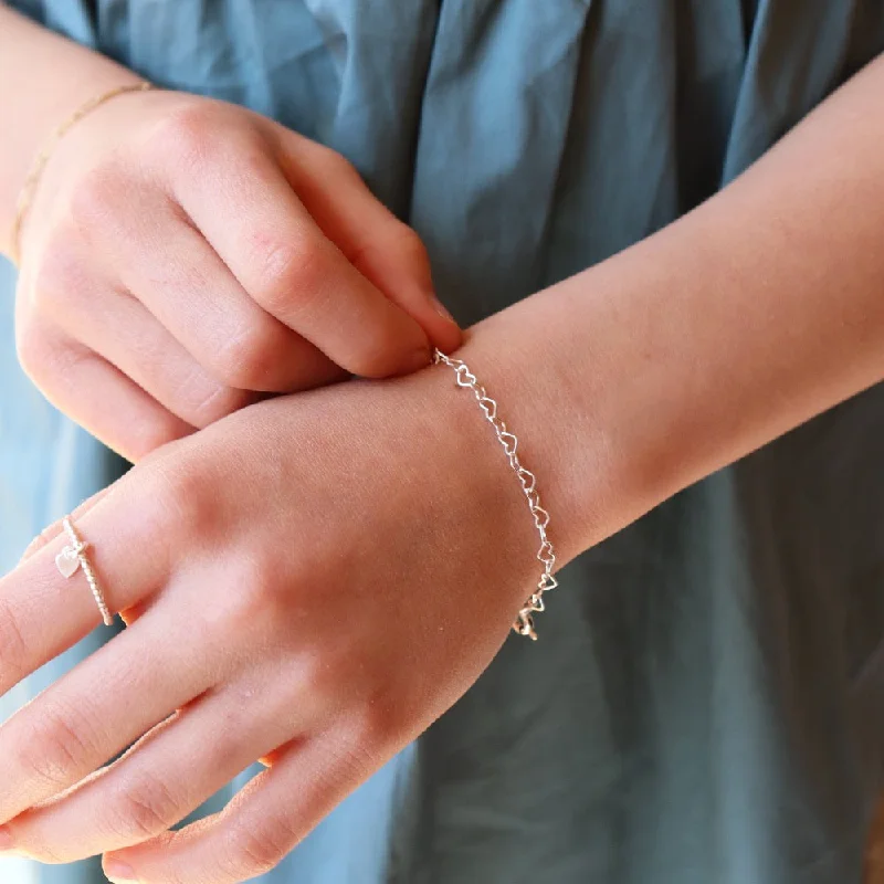 Colorful Bracelets-Children’s Heart Chain Bracelet