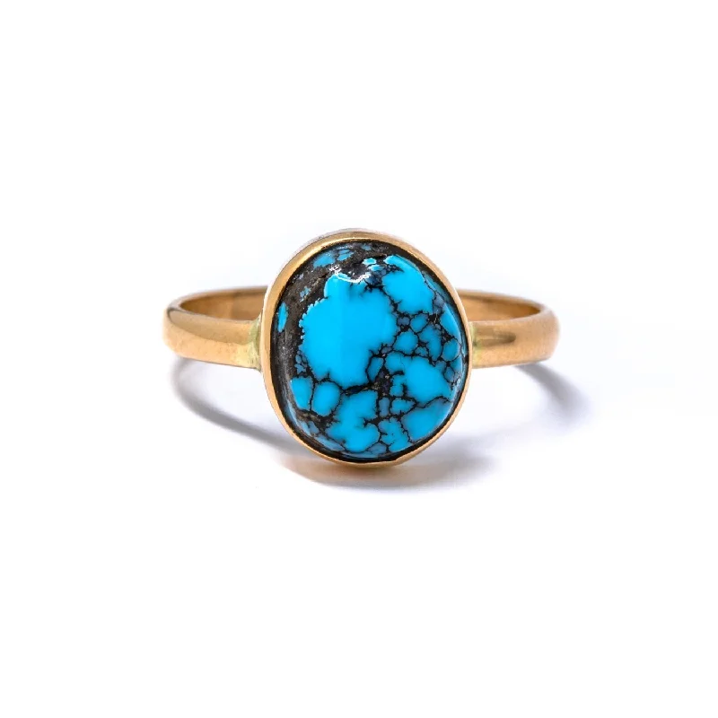 Custom Signet Ring for WomenGold Hubei Turquoise Ring