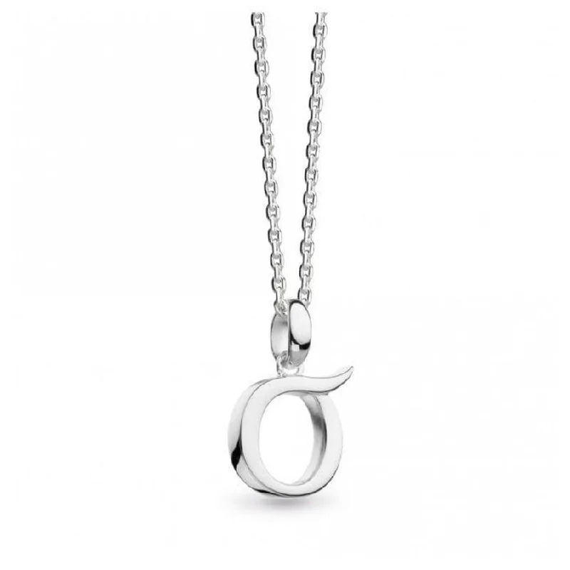 Simple Custom Wedding Ring for Him-Luxury Pearl Pendant Necklace-Silver Signature Capital O Necklace