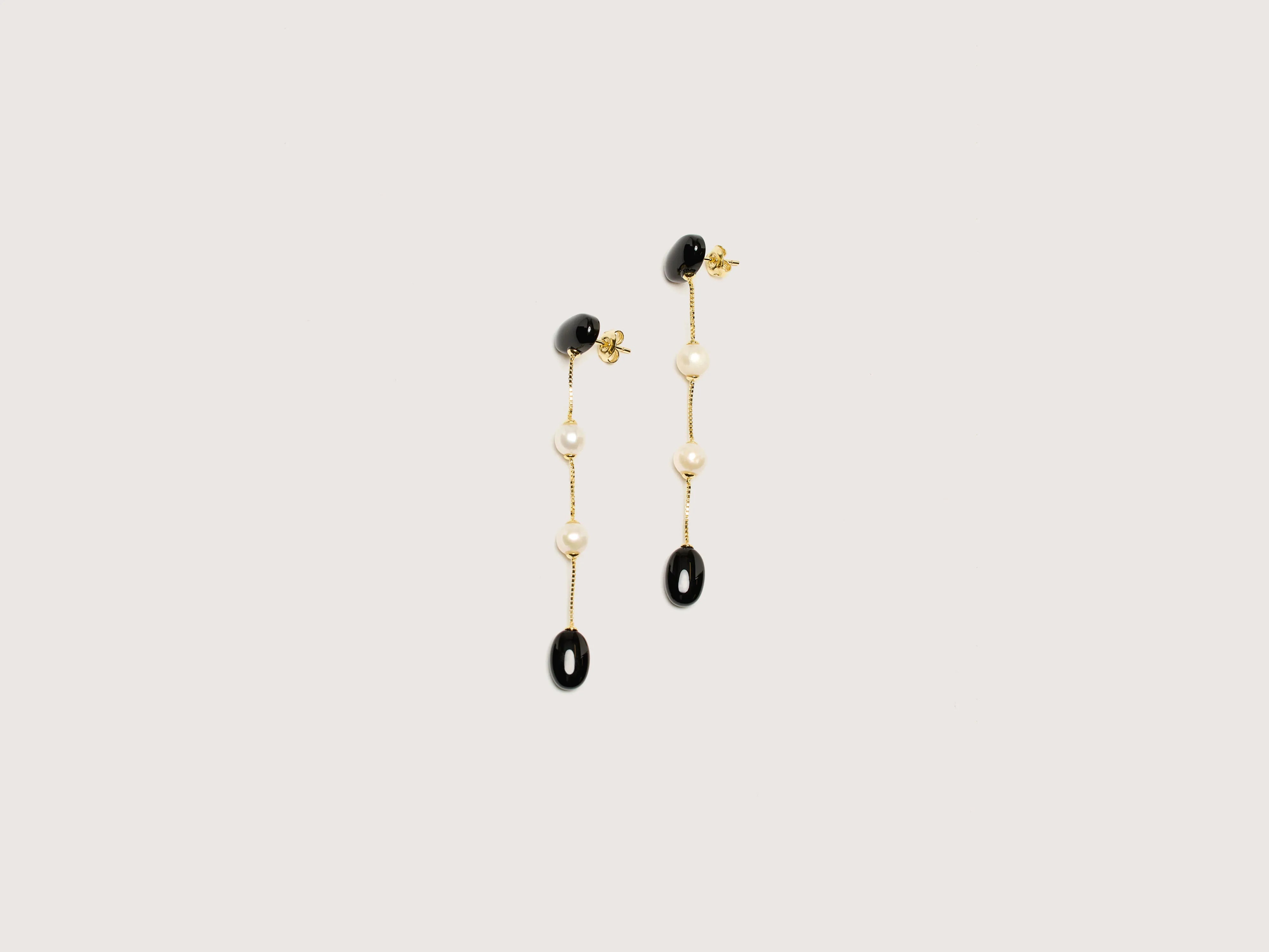 Earring Set for Women-Dualism Long Earrings (242 / W / GOLD)